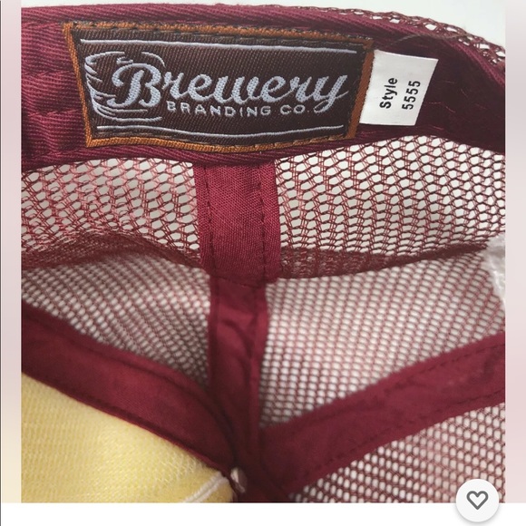 New Brewery Brand Co Hat Three Creeks Sister, Oregon Color Burgundy - Picture 6 of 6